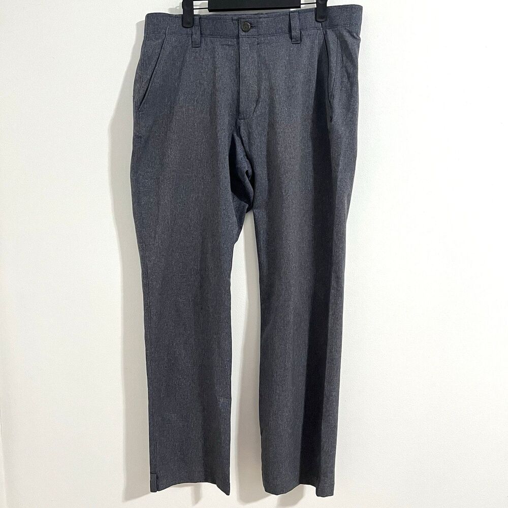 Under Armour Match Play Golf Pants Men's 36 x 32 Gray Vented Performance Elastic